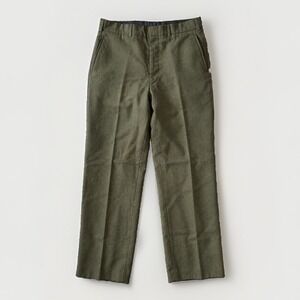 Vintage Military Wool Serge Green Dress Trousers Sz 33R 30x30 Olive Army Uniform
